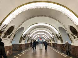 Pasillos del metro de San Petersburgo